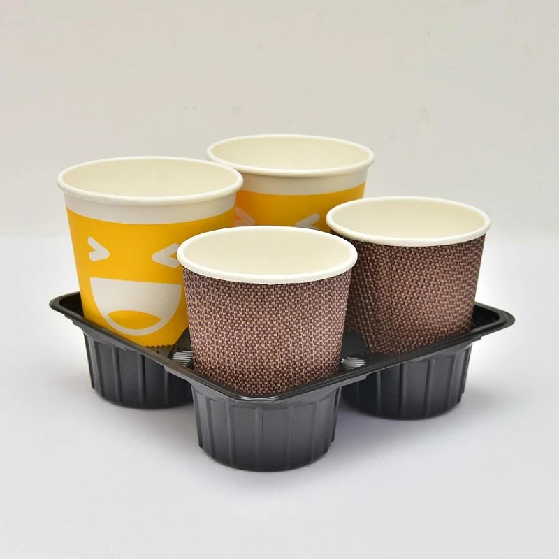 Khay Đựng 4 Ly Giấy & Ly Nhựa Dùng Một Lần