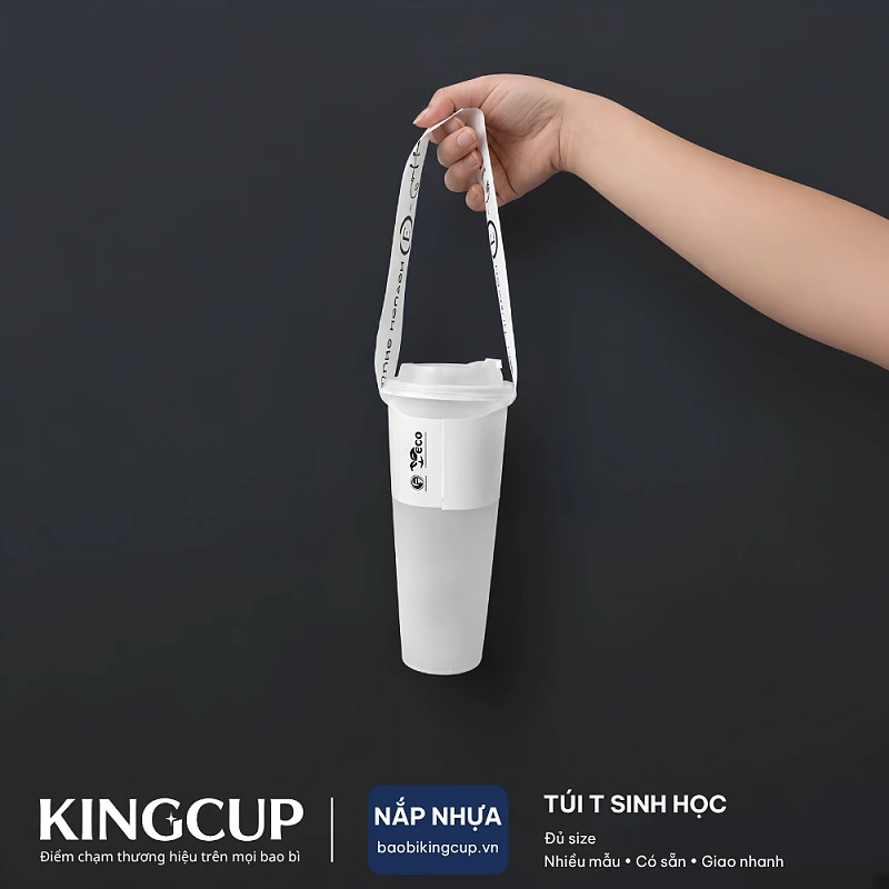 Túi Chữ T Tự Hủy Sinh Học Đựng Ly