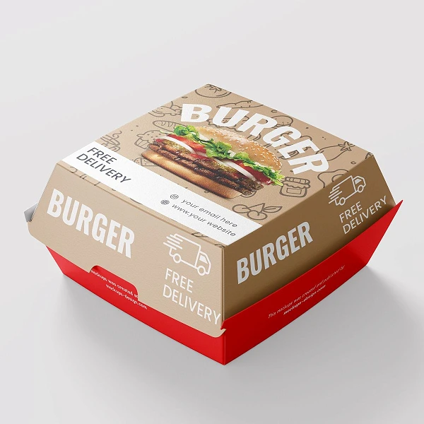 Hộp Giấy Đựng Burger In Logo Theo Yêu Cầu liên quan
