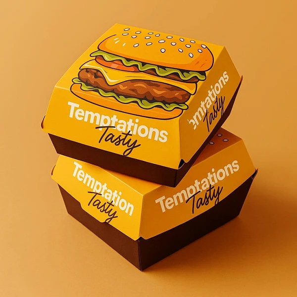 Hộp Giấy Đựng Burger In Logo Theo Yêu Cầu liên quan
