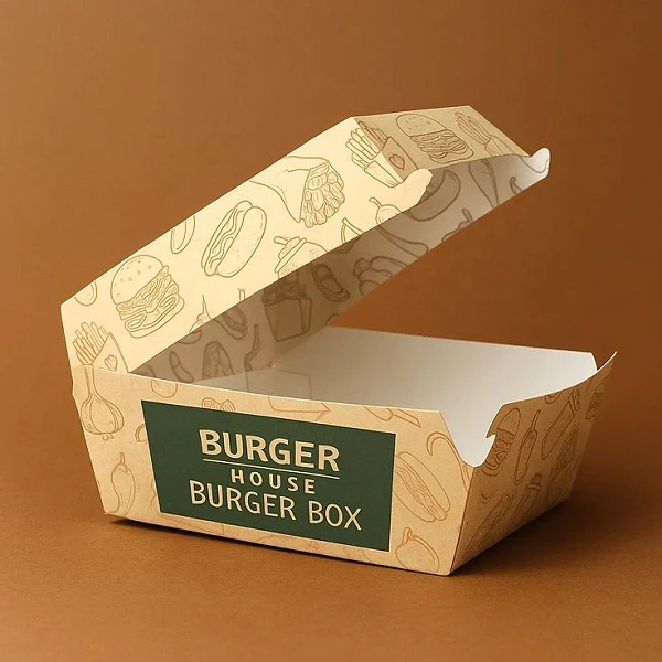 Hộp Giấy Đựng Burger In Logo Theo Yêu Cầu liên quan