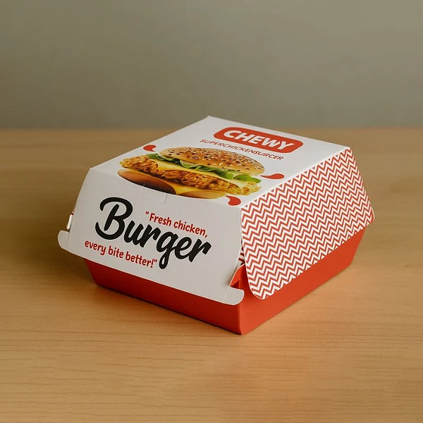 Hộp Giấy Đựng Burger In Logo Theo Yêu Cầu liên quan