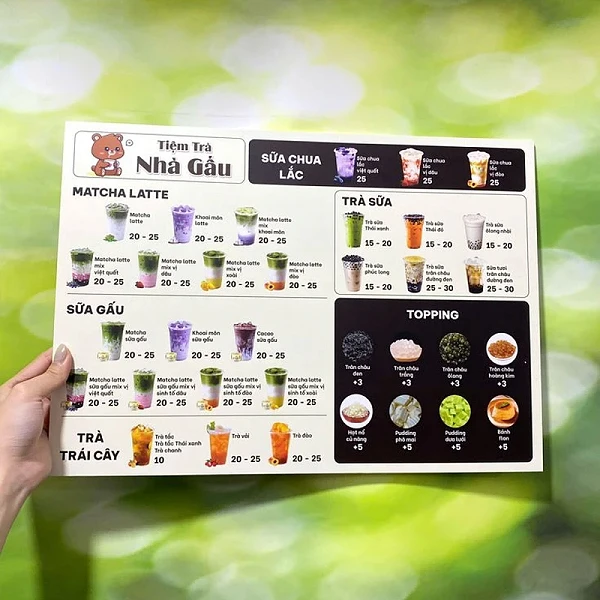 In Menu Theo Yêu Cầu liên quan