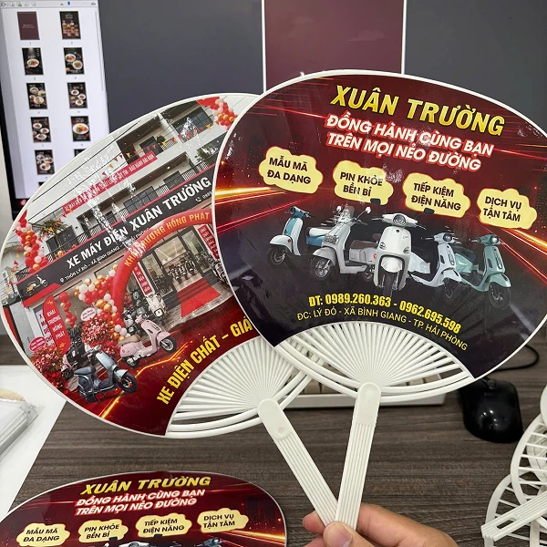 In Quạt Nhựa Quảng Cáo Theo Yêu Cầu liên quan