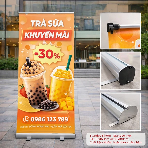 In Standee Theo Yêu Cầu liên quan
