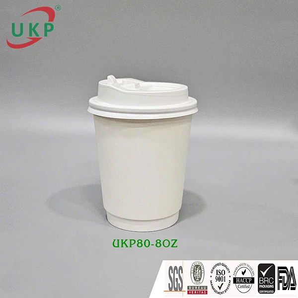 Ly giấy trắng 2 lớp 8oz (240ml/270ml) Ø80 UKP liên quan