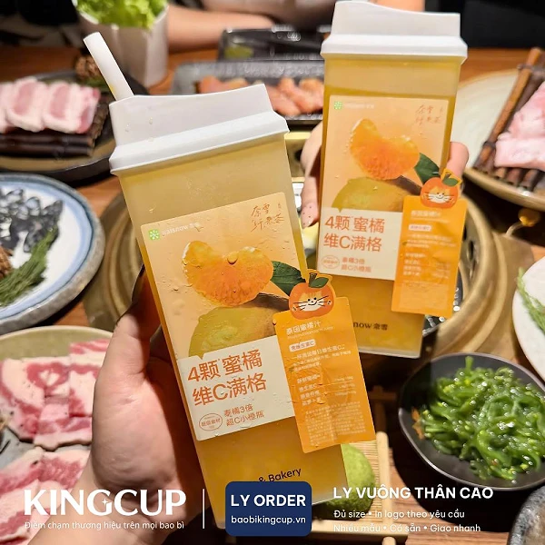 Ly Nhựa Vuông Thân Cao Hàng Order liên quan
