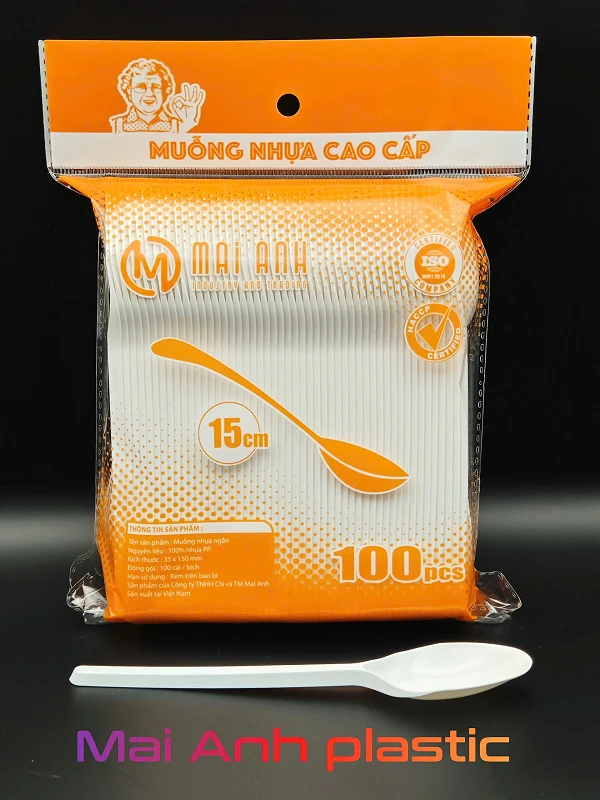 Thìa Nhựa Dùng Một Lần 15cm, 20cm liên quan