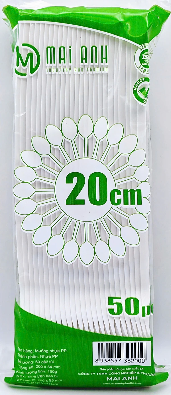 Thìa Nhựa Dùng Một Lần 15cm, 20cm liên quan
