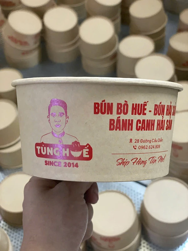 Tô Giấy Kraft Nâu Đựng Cơm, Phở & Món Nước 26oz - 32oz liên quan